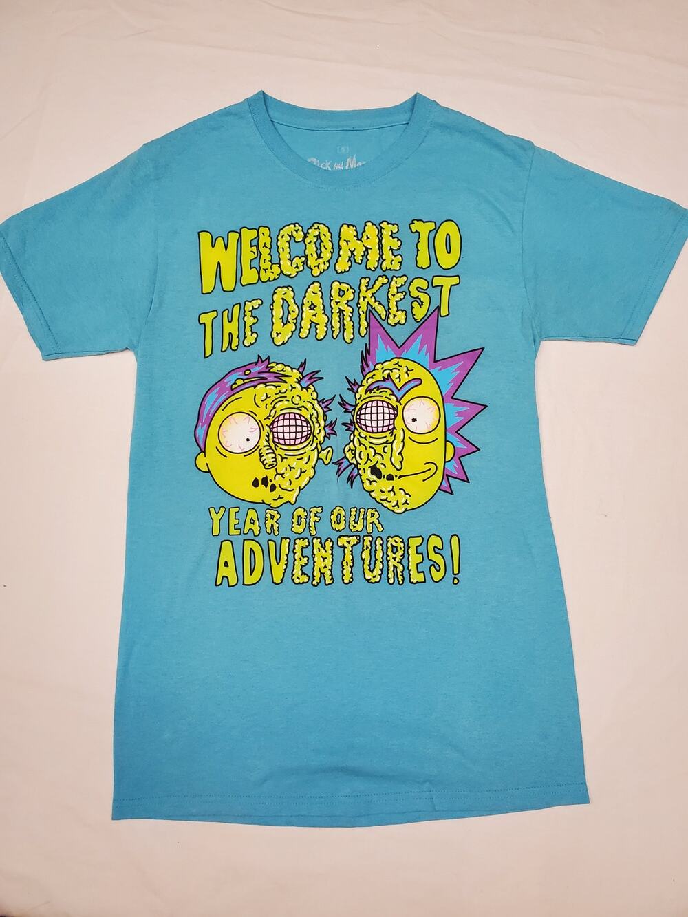 Rick and Morty Welcome to the Darkest Year of Adventures Tee Ripple Junction S